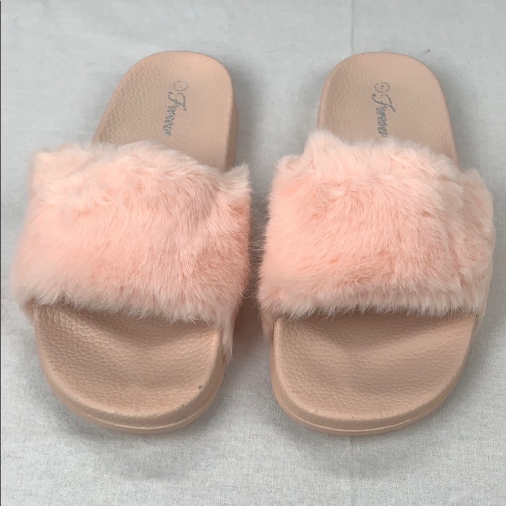 Pink Furry Slides